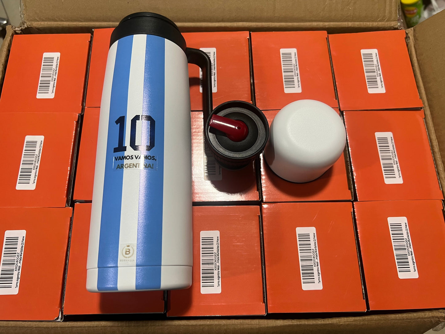 Termo Argentina Messi Nº10 - Aluminio - 1L