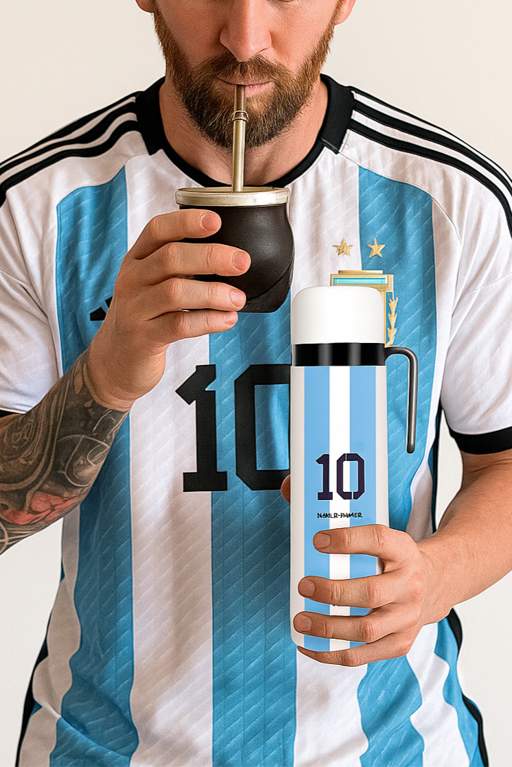 Termo Argentina Messi Nº10 - Aluminio - 1L