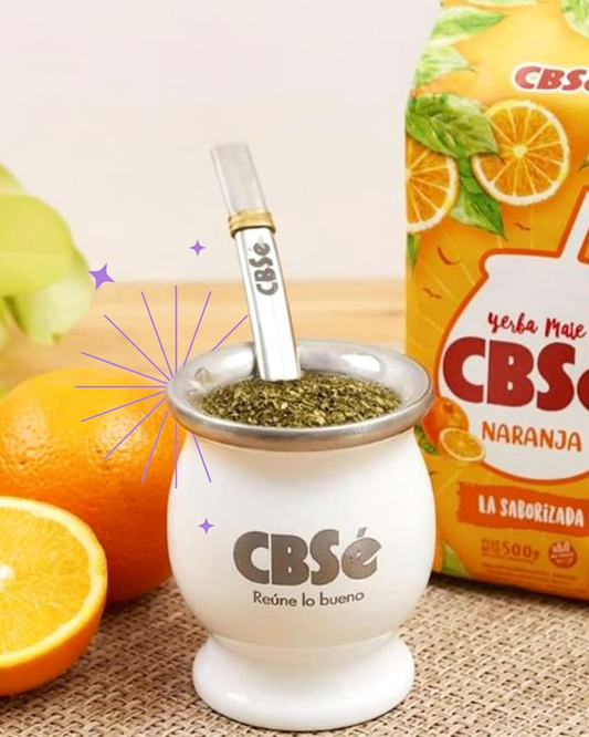 Yerba Mate CBSé Naranja - 500 Grs