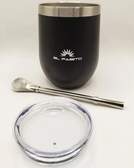 Pack Mate El Paisito — (Mate, bombilla y tapa)