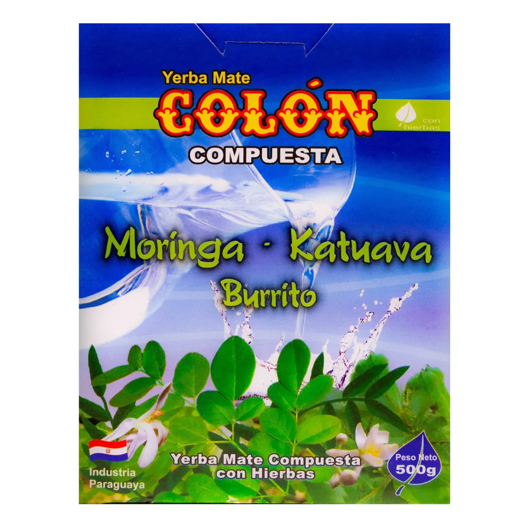 Yerba mate Colón Moringa, Katuaba y Burrito - 500 g