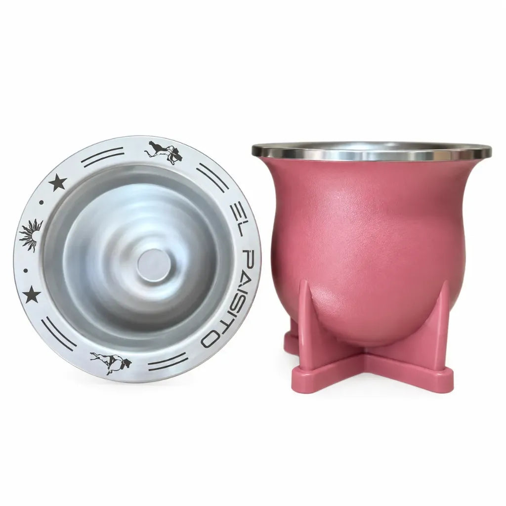 Camionero acero inoxidable TANGO/GAUCHO 280ml MALVA (marron) El Paisito - Mate