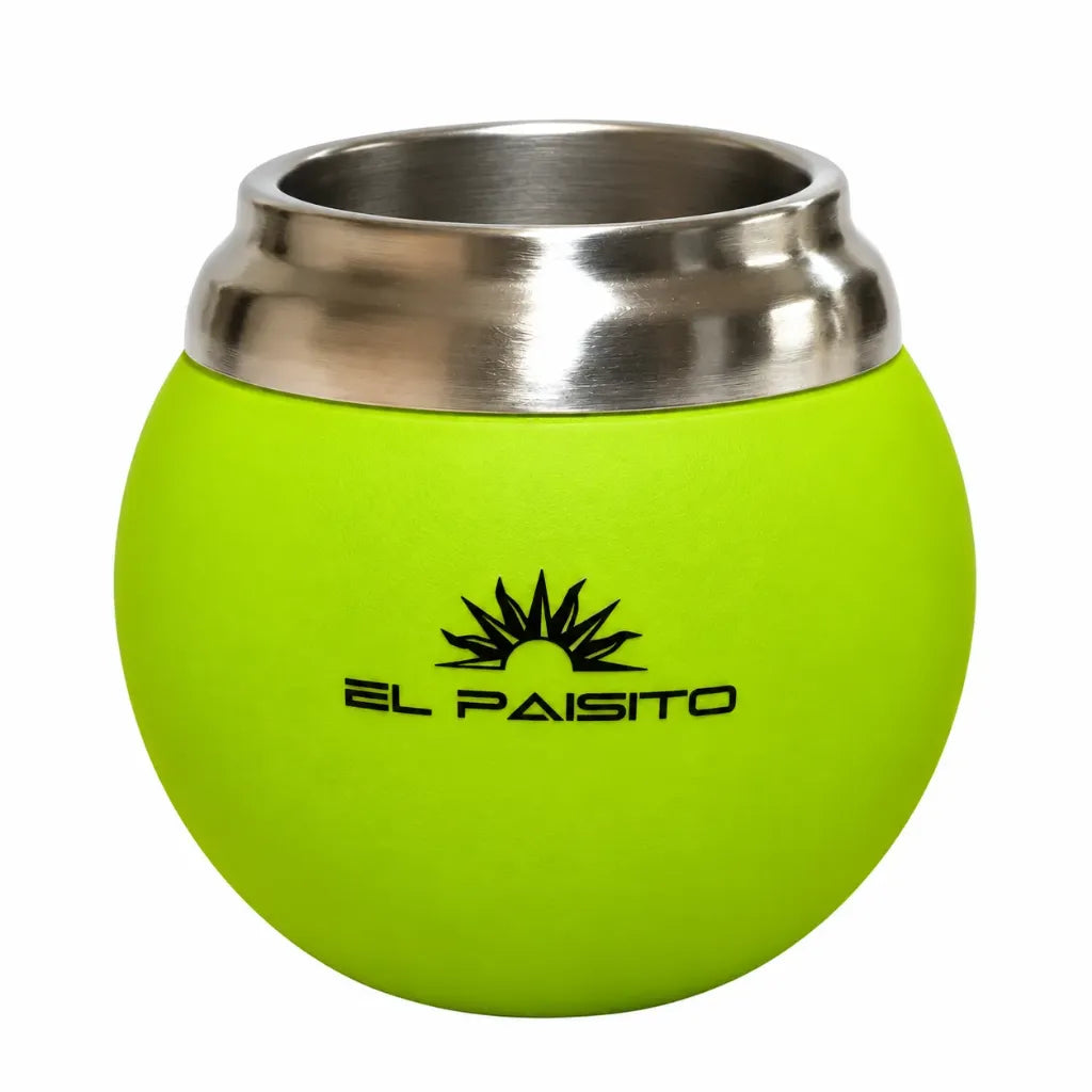 BOLA EL PAISITO acero inoxidable y goma PISTACHO 150ml - Mate
