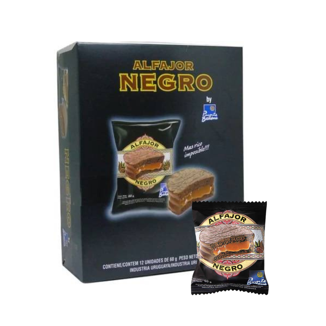 Alfajor Punta Ballena Negro (Caja de 12 unidades)