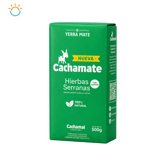 Yerba Mate CACHAMATE Hierbas Serranas con Cedrón - 500G