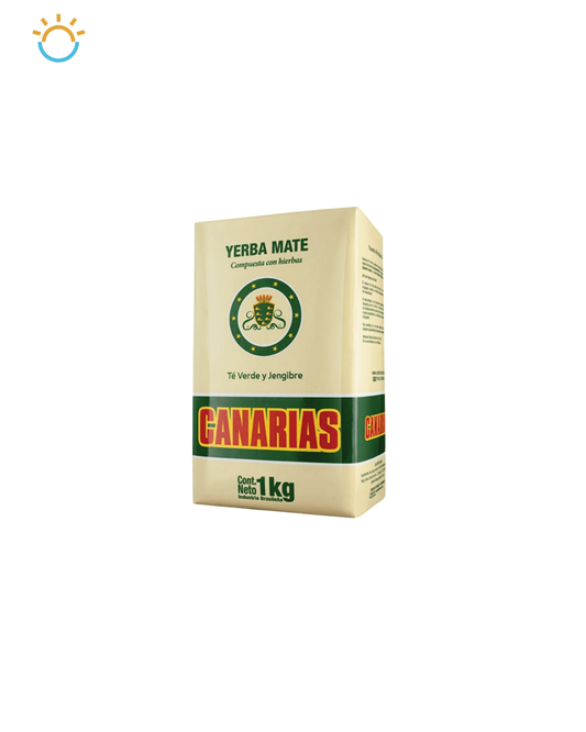 Yerba mate Canarias Te verde y jengibre 1kg