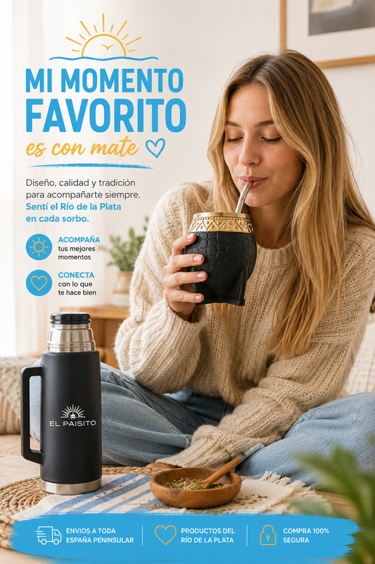 Mate Imperial torpedo acero inoxidable 200 ml (Marrón)