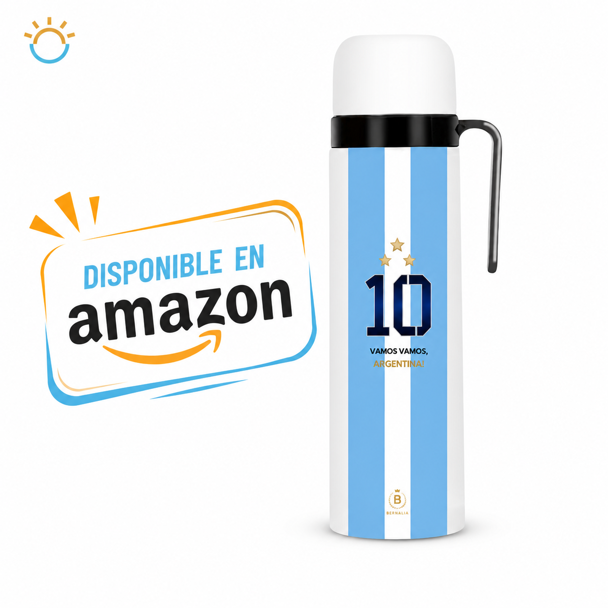 Termo Argentina Messi Nº10 - Aluminio - 1L