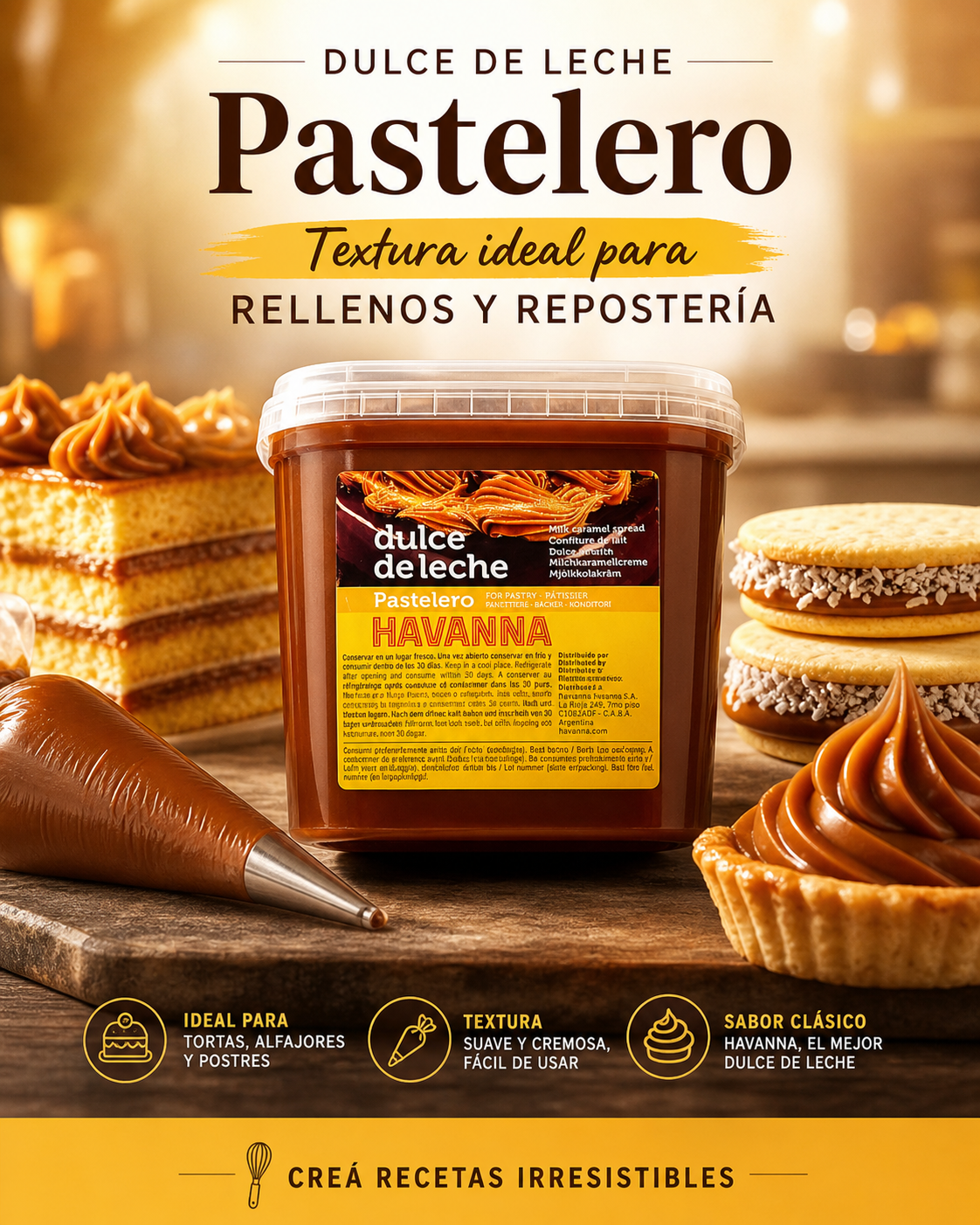 Dulce de leche Havanna Repostero 1kg
