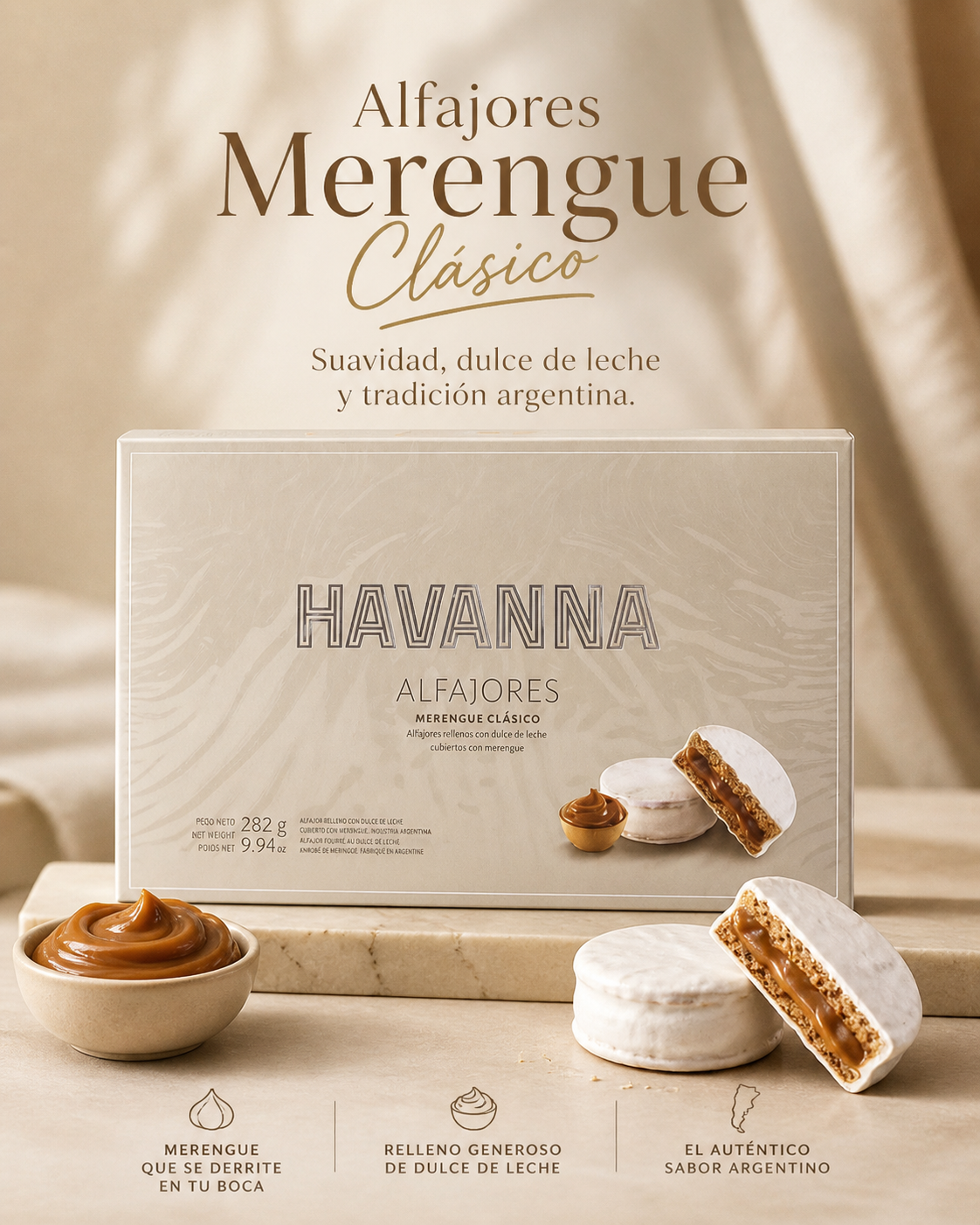 Alfajores Havanna Merengue - 6 unidades