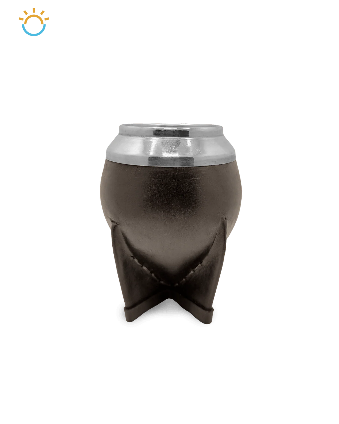 Mate Torpedo forrado en cuero (Negro)