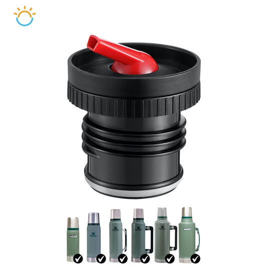 Tapon para termos Stanley Classic con Pico cebador (negro/rojo) Lid-Er