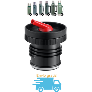 Tapon para termos Stanley con Pico cebador (negro/rojo) Lid-Er
