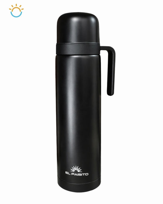 TERMO 1.2L EL PAISITO Acero Inoxidable — NEGRO