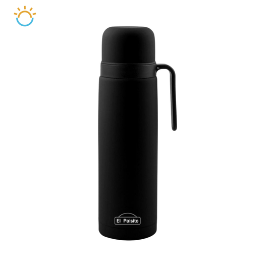 TERMO 1.2L EL PAISITO Acero Inoxidable — NEGRO