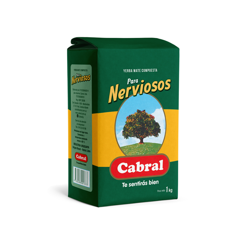 Yerba mate para nerviosos Cabral - 1kg