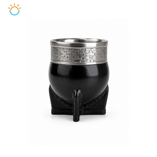 Mate imperial de Cerámica (100% cuero natural)