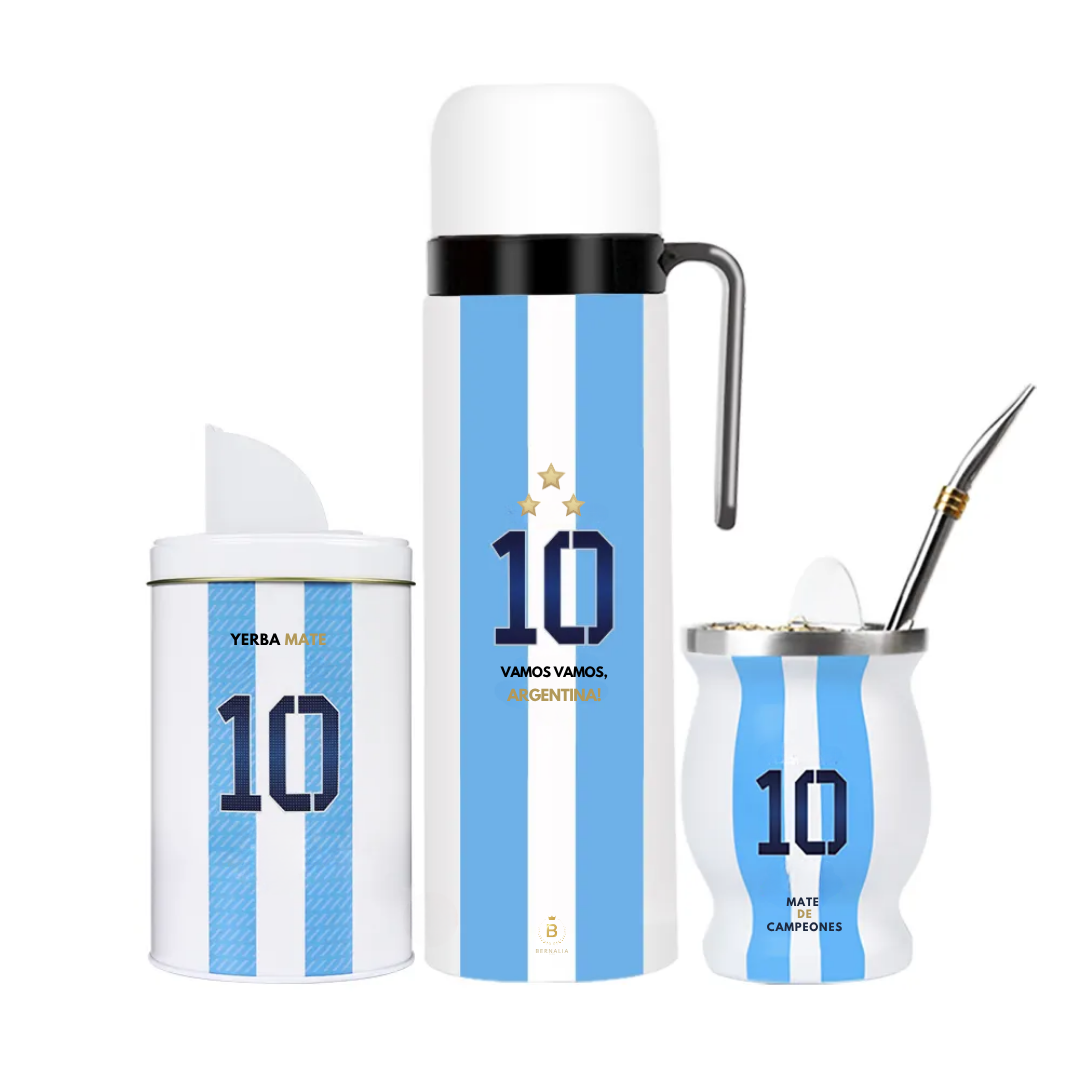 Termo Argentina Messi Nº10 - Aluminio - 1L