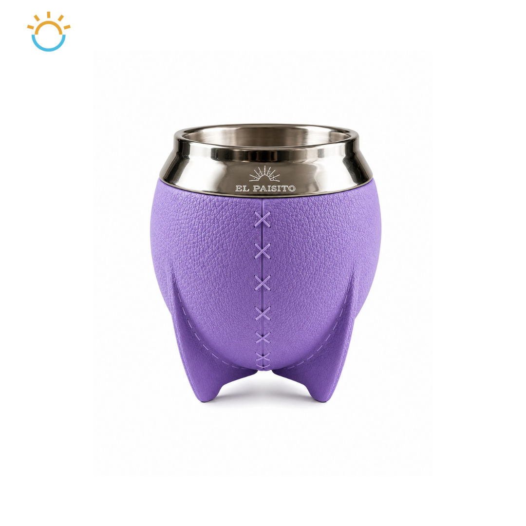 Mate Torpedo El Paisito acero inoxidable (Lila)