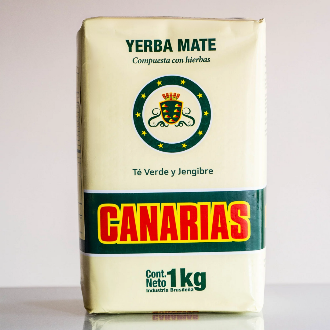 Yerba mate Canarias Te verde y jengibre 1kg