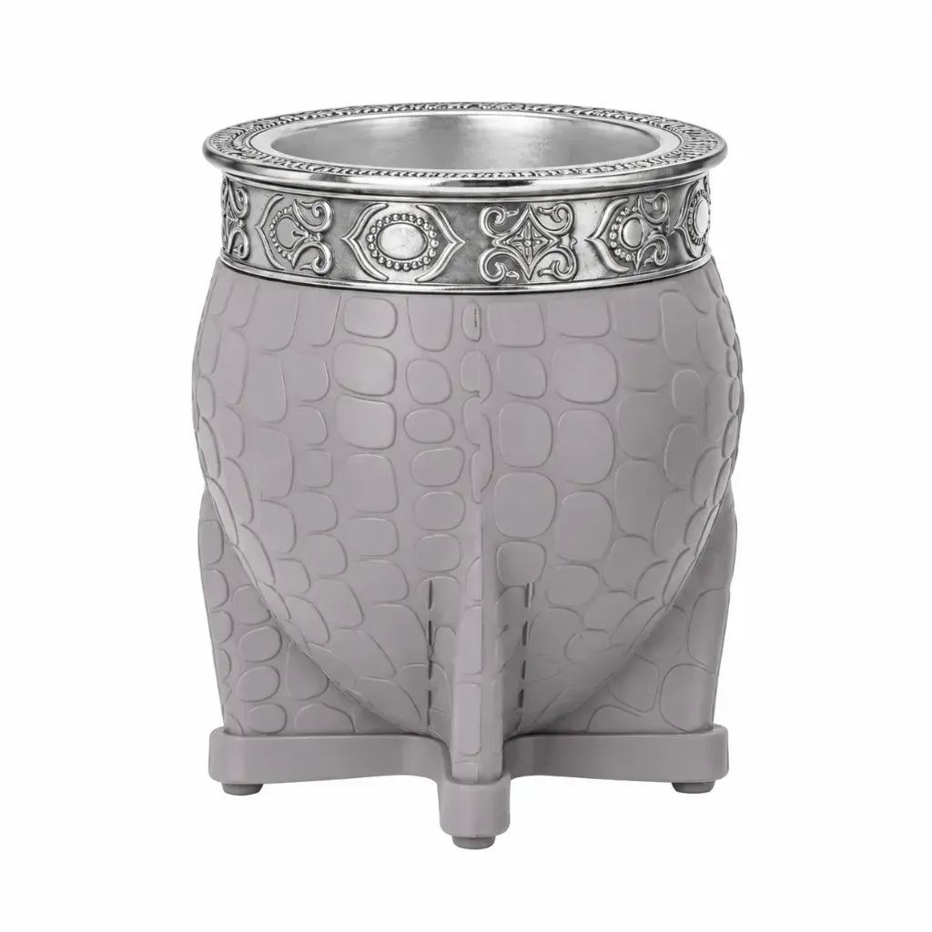 Imperial camionero GRIS acero inox 200ml El Paisito virola Plata - Mate
