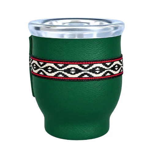 Vaso de cristal forrado VERDE 150ml - Mate