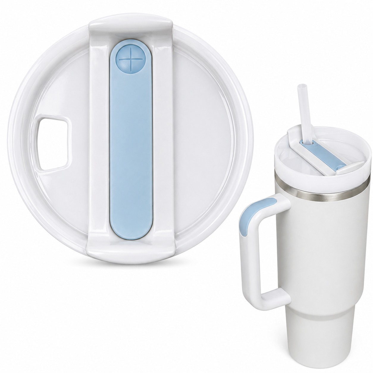Tapa para taza Stanley, Stanley tumbler, 40 OZ, 1,18L (Celeste)