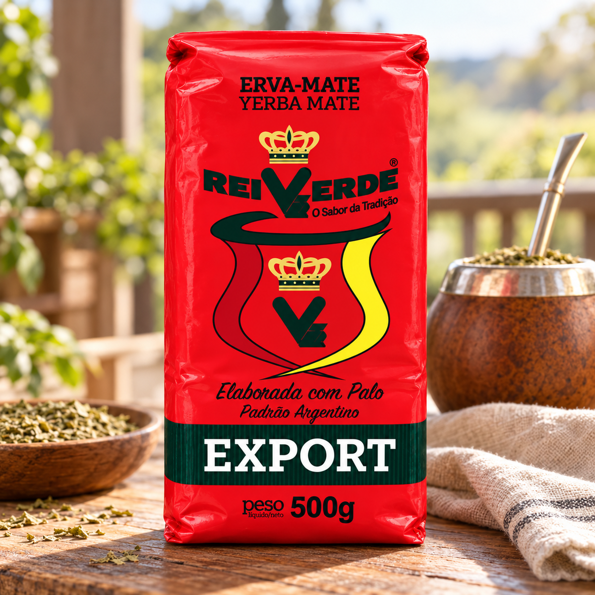 Yerba mate Rei Verde Export Argentina - 500 g — imagen de catálogo