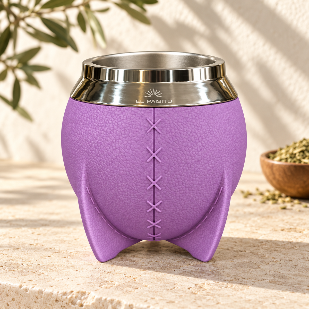 Pampero acero inoxidable 280ml LILA (purpura) - Mate — imagen de catálogo