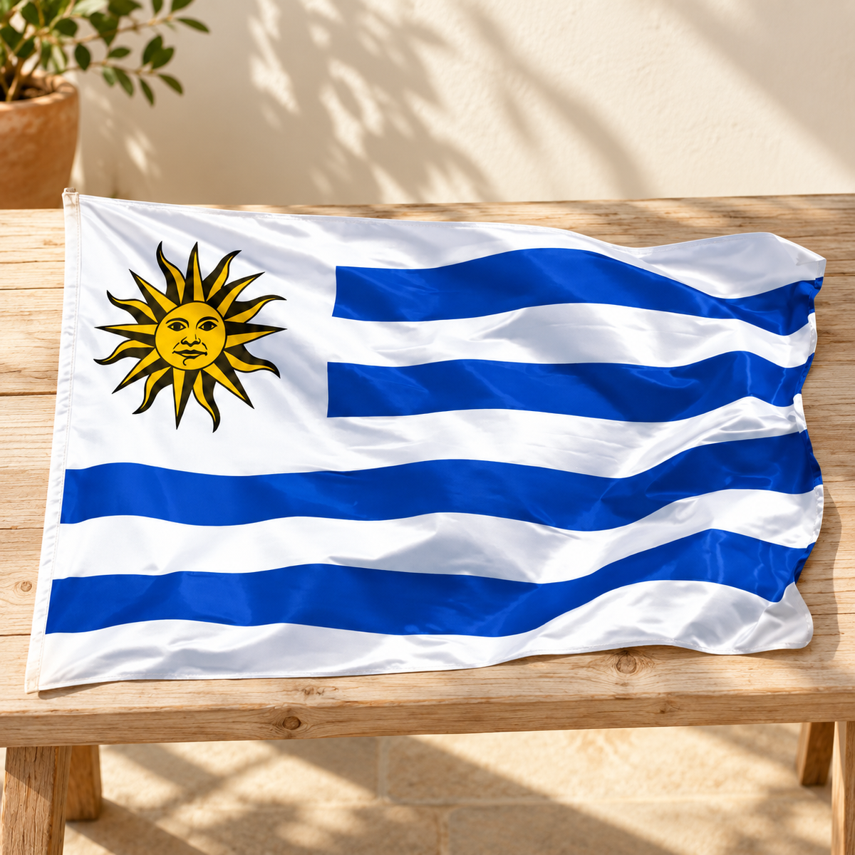Bandera Uruguay 60 x 40 de tela — imagen de catálogo