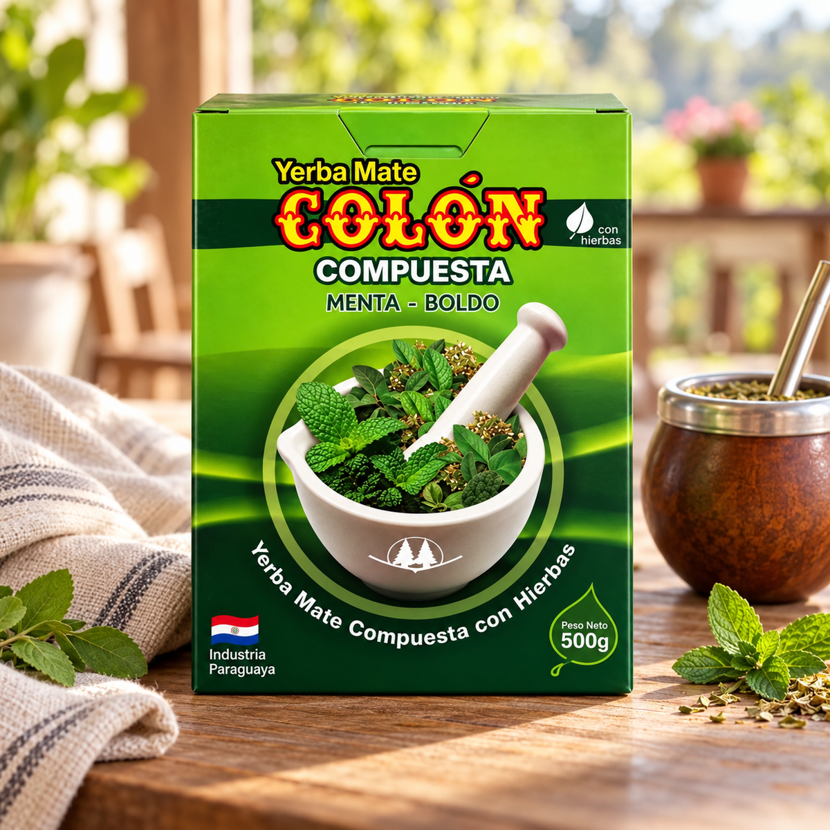 Yerba mate Colón Menta y Boldo - 500 g — imagen de catálogo